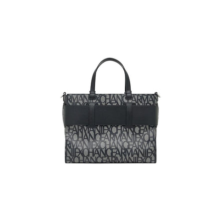 Armani Exchange Black Cotton Handbag