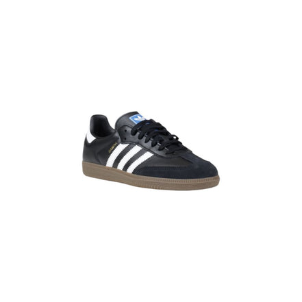 Adidas Originals Black Leather Athletic Sneakers
