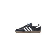 Adidas Originals Black Leather Athletic Sneakers