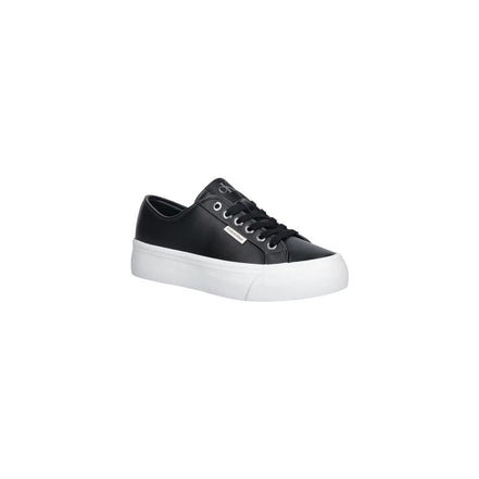 Calvin Klein Jeans Black Leather Low Top Sneakers