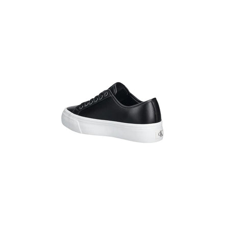 Calvin Klein Jeans Black Leather Low Top Sneakers
