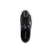 Calvin Klein Jeans Black Leather Low Top Sneakers