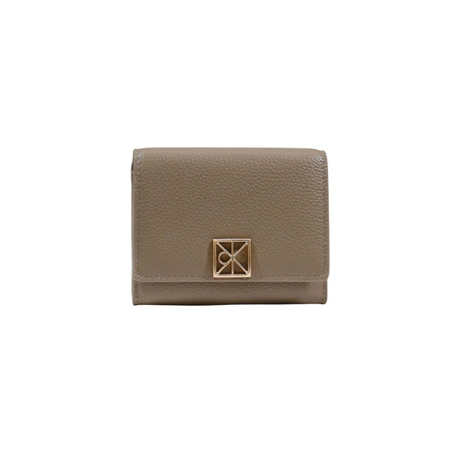 Calvin Klein Beige Leather Wallet