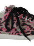 Dolce & Gabbana Pink Leopard Print Training Leather Flat Sneakers