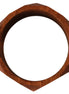 Costume National Brown Wooden Branded Bracelet