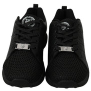 Philipp Plein Black Casual Running Sneakers Shoes