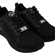 Philipp Plein Black Casual Running Sneakers Shoes