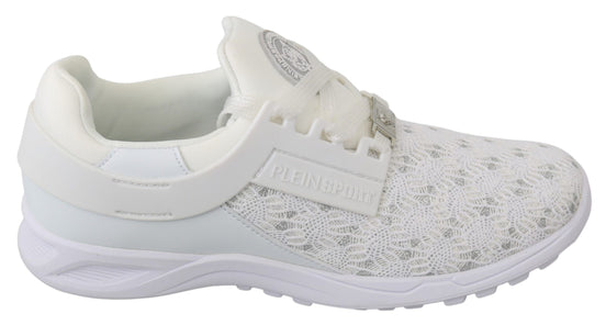 Λευκά casual αθλητικά παπούτσια Philipp Plein από πολυεστέρα