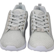 Philipp Plein Gisella Silver Polyester Sneakers Shoes