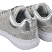 Philipp Plein Gisella Silver Polyester Sneakers Shoes