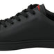 Dolce & Gabbana Μαύρα Δερμάτινα Sneakers με Καρδιά Love Γυναικεία Παπούτσια