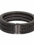 Nialaya Black CZ 925 Sterling Silver Womens