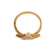 Nialaya Star Gold 925 Silver Womens Clear Ring