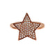 Nialaya Womens Clear CZ Star 925 Silver Ring