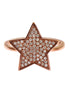 Nialaya Womens Clear CZ Star 925 Silver Ring