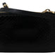 Dolce & Gabbana Black Leather Coin Purse Wristlet Mirror Agnese Wallet