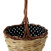Τσάντα Tote Dolce & Gabbana Μπεζ Ξύλινο Ψάθινο Καλάθι Rattan