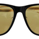 Diesel Black Frame DL0330-D 01E 57 Yellow Transparent Lenses Sunglasses