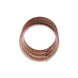 Nialaya Gold 925 Silver Clear CZ Pink Ring