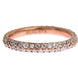 Nialaya Pink Gold 925 Silver Clear CZ Ring
