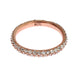 Nialaya Pink Gold 925 Silver Clear CZ Ring
