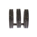 Nialaya Black CZ Rhodium 925 Silver Ring