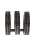 Nialaya Black CZ Rhodium 925 Silver Ring