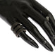 Nialaya Black CZ Rhodium 925 Silver Ring