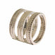 Nialaya Authentic Womens Clear CZ 925 Sterling Silver Ring