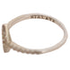 Nialaya Silver Rhombus Womens Clear CZ 925 Silver Ring