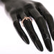 Nialaya Pink Gold 925 Silver Womens Cross CZ Ring