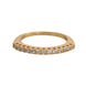 Nialaya Gold Authentic Womens Clear CZ Gold 925 Silver Ring