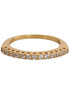 Nialaya Gold Authentic Womens Clear CZ Gold 925 Silver Ring
