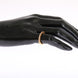 Nialaya Gold Authentic Womens Clear CZ Gold 925 Silver Ring