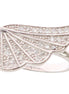 Nialaya Silver Womens Wing Clear CZ 925 Silver Ring