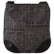 WAYFARER Gray Printed Logo Shoulder Crossbody Purse Bag