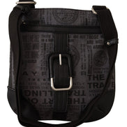 WAYFARER Gray Printed Logo Shoulder Crossbody Purse Bag