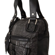 WAYFARER Black Printed Logo Shoulder Handbag Purse Bag