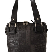 WAYFARER Black Printed Logo Shoulder Handbag Purse Bag