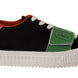 GCDS Multicolor Suede Low Top Lace Up Women Sneakers Shoes