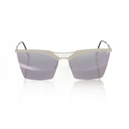 Frankie Morello Silver Metallic Women Sunglasses
