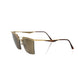 Frankie Morello Gold Metallic Fibre Women Sunglass