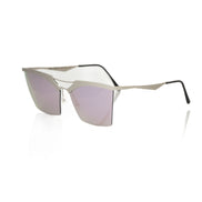 Frankie Morello Silver Metallic Women Sunglasses