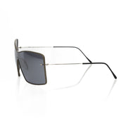 Frankie Morello Black Metallic Fiber Women Sunglasses