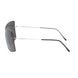 Frankie Morello Black Metallic Fiber Women Sunglasses