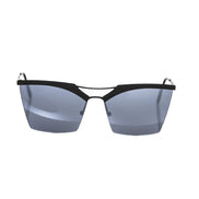 Frankie Morello Black Metallic Women's Sunglass