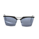 Frankie Morello Black Metallic Women's Sunglass