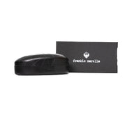 Frankie Morello Black Metallic Fiber Women Sunglasses