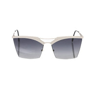 Frankie Morello Silver Metallic Women's Sunglass
