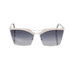Frankie Morello Silver Metallic Women's Sunglass